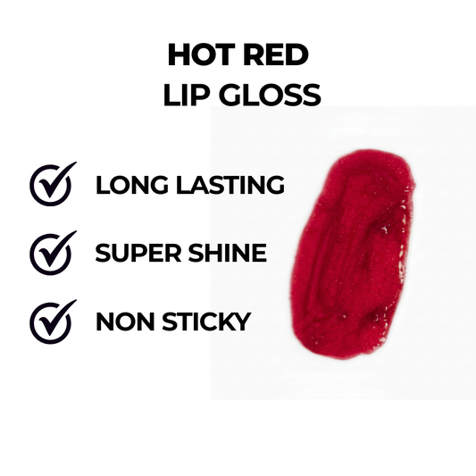 Hot Red Lip Gloss