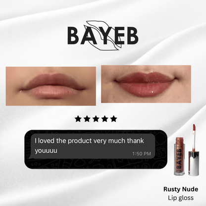 Travel size BAYEB Lip Gloss Rusty Nude