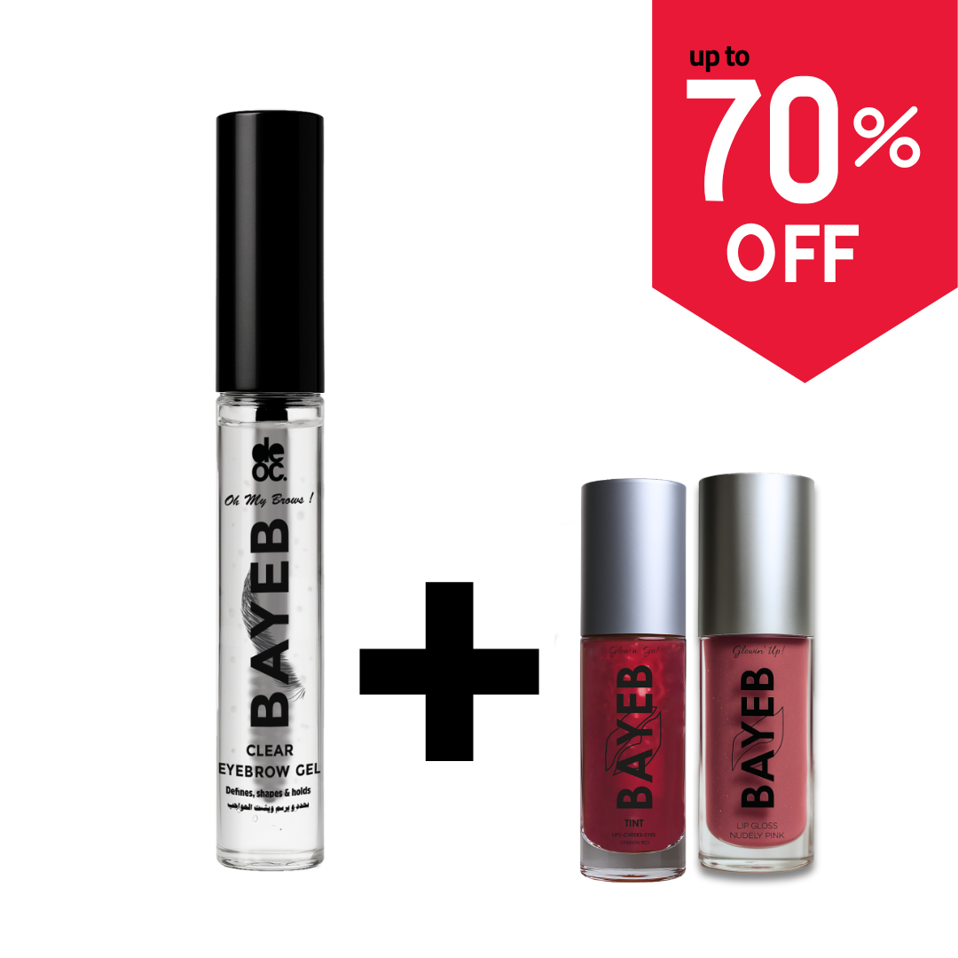 Eyebrow Gel + Tint + Lipgloss