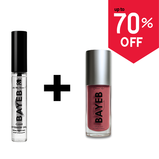 Eyebrow Gel + Lip Gloss
